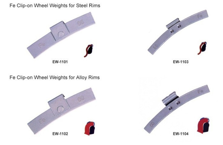 Fe Clip on Wheel Balance Weight for Alloy Wheel/Steel Wheel
