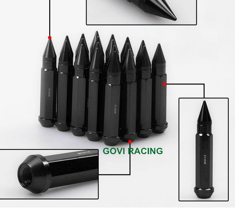 90mm M12X1.5 M12X1.25 20PCS Car Wheel Lug Nuts Botls Screws