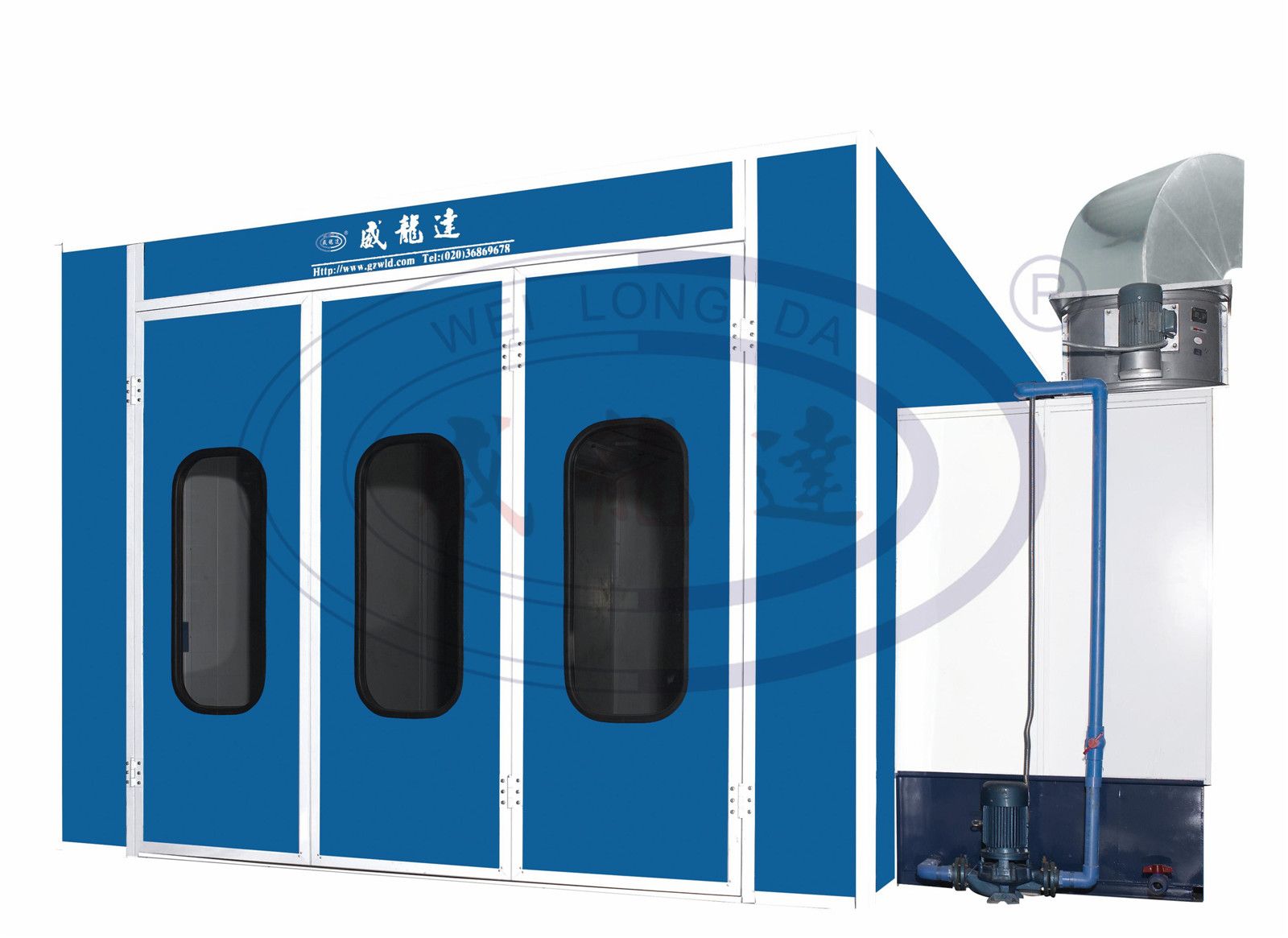 Wld-Ws Industrial Water Curtain Furniture Paint Booth/Spray Booth