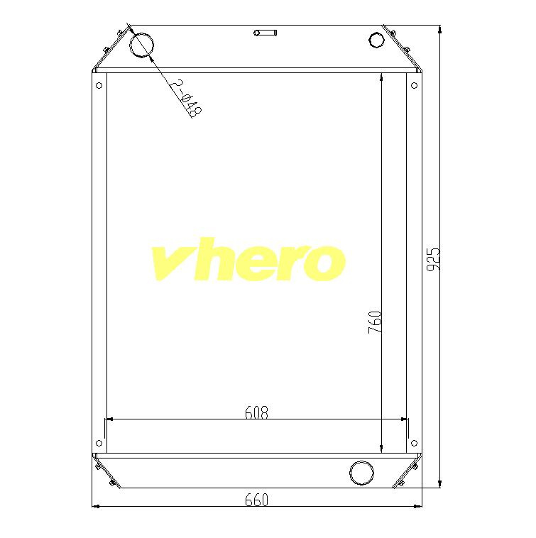High Quality Cooling System Auto Radiator for Truck JAC 6108-1301010