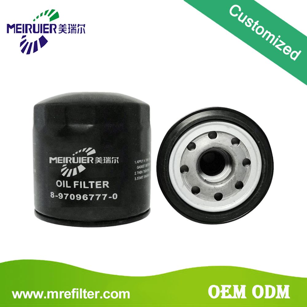 China Manufacturer Oil Filter for Isuzu Truck Engine 8-97096777-0