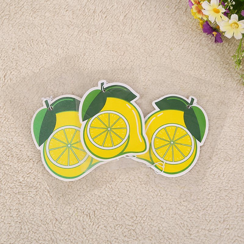 Lemon Scent Paper Card Custom Room Air Freshener Lemon Shaped (YH-AF360)