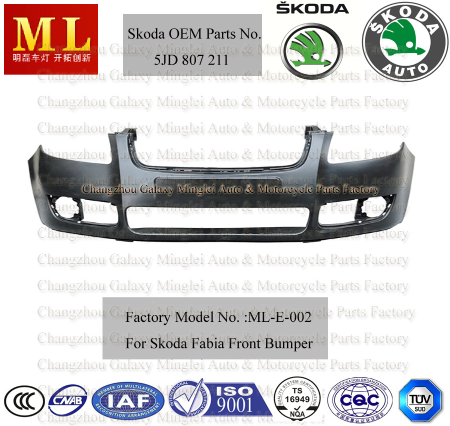 Car Front Bumper for Skoda Fabia Fom 2007 (5J0 807 221) - IBUYautoparts.com