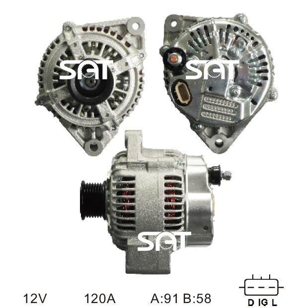 Nippondenso Alternator 101211-7630 LRA2286 LJA1800