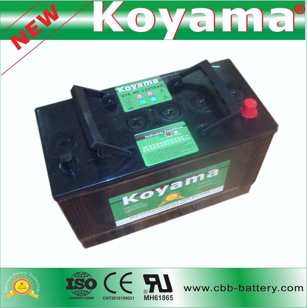 12V 96ah Africa Standard Vehicle/Car/Truck Battery 674