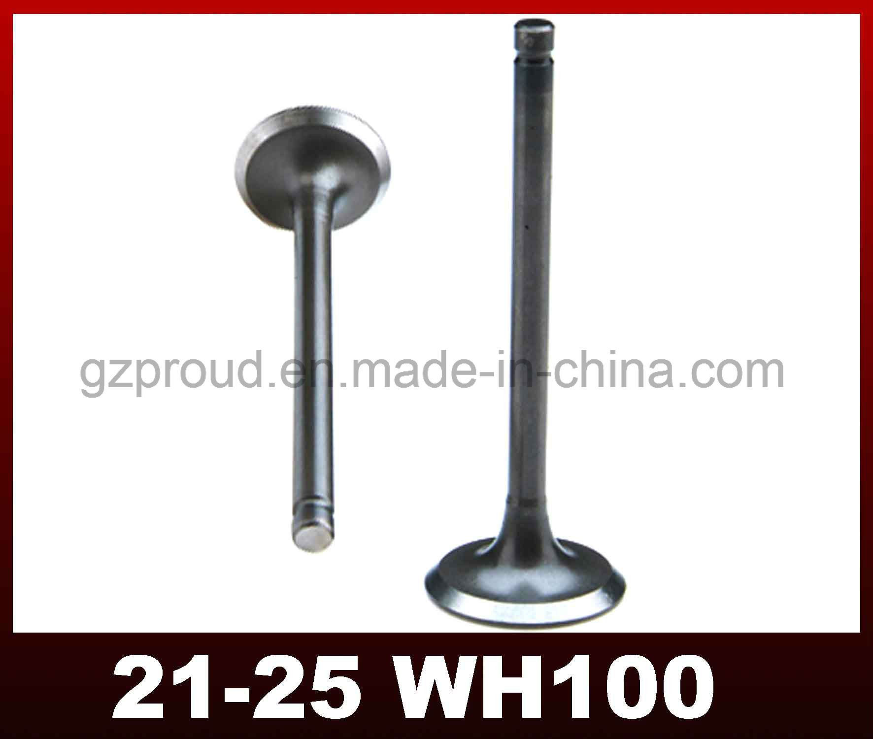 Wh100 Engine Valve High Quality Motorcycle Parts