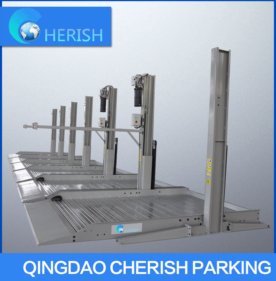 Double 2 Layer Easy 2 Post Smart Car Parking Lift