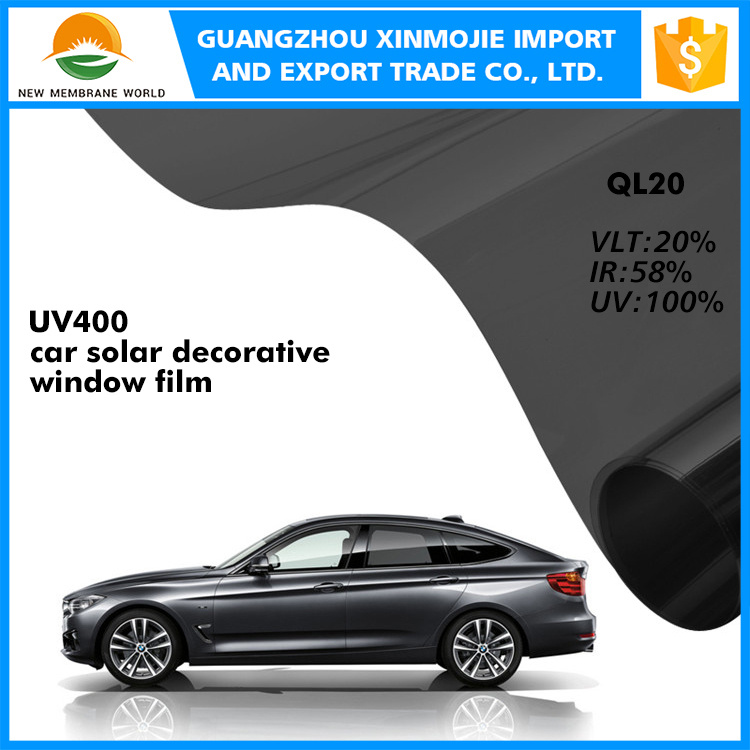 Decorative Pet Solar Car Tint Window Film with UV400, High Heat Top UV Rejection Solar Car Tinting Film