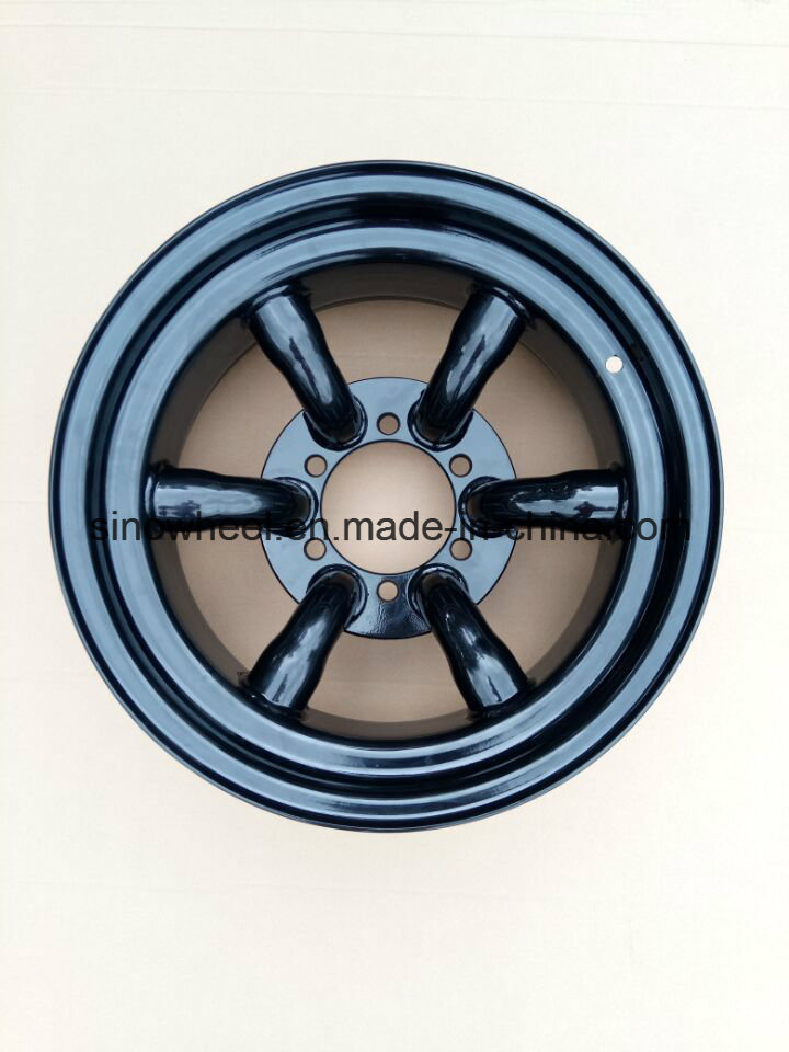 16X8 6 Match Offroad Steel Wheel Rim 6 Pipe Steel Wheel