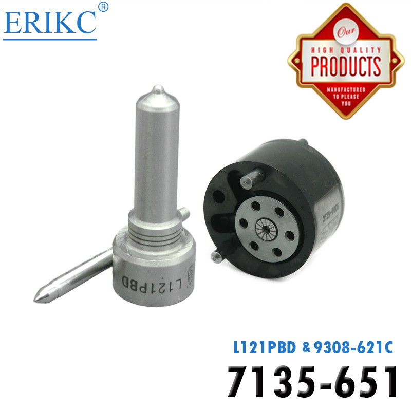 Erikc 7135-651 Delphi Injector Repair Kit 7135 651 (7135651) Valve 9308-621c and Nozzle L121pbd Auto Tool Kit for Ejbr02201z Ejbr01302z Ejbr01601z