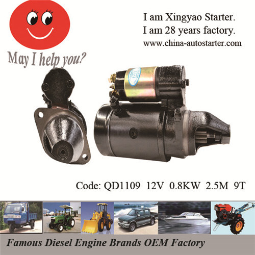 0.8kw 12V Starter for Light Truck and Car Parts (QD1109)