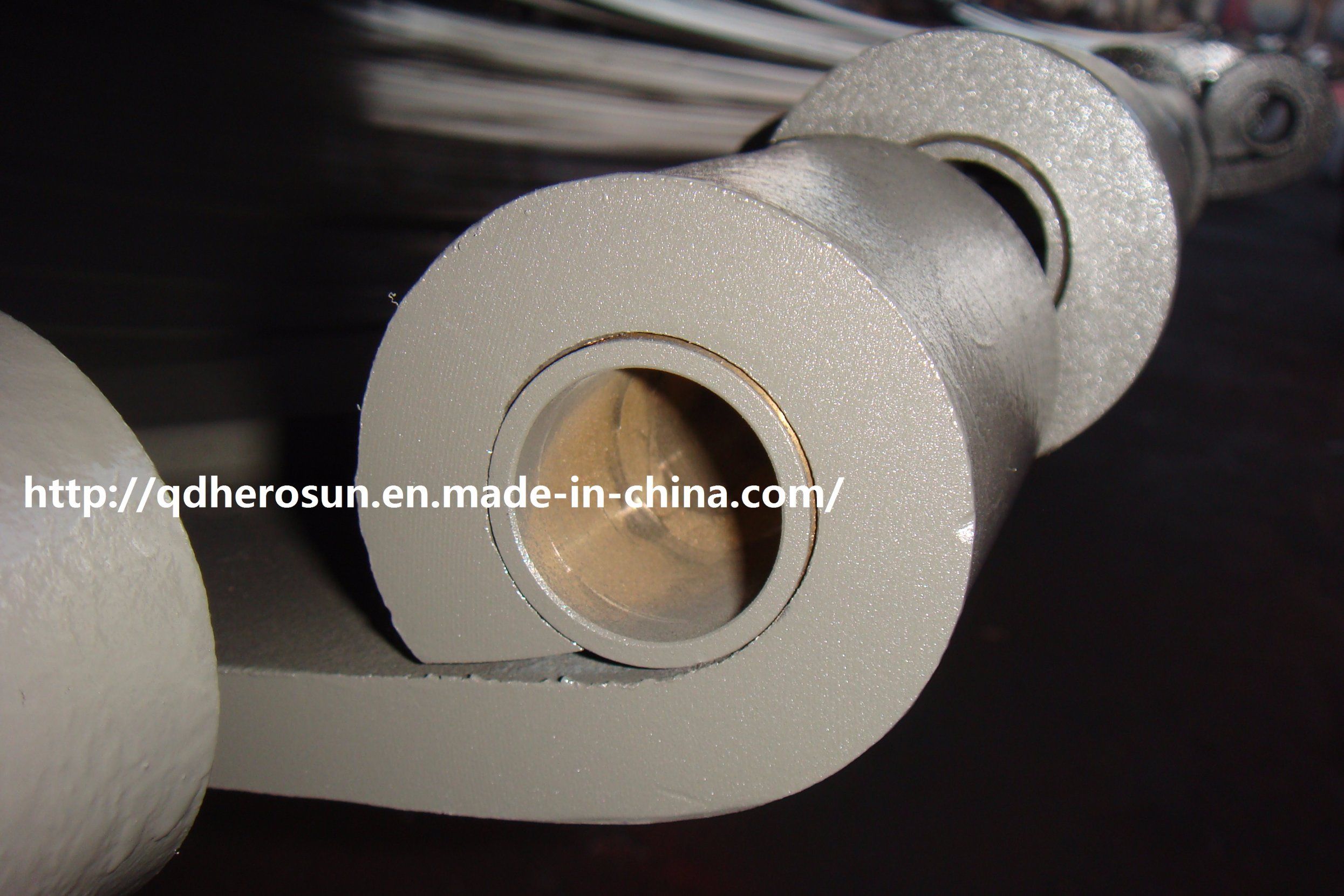 Double Eyes Parabolic Leaf Spring Plates with Bushings Inner