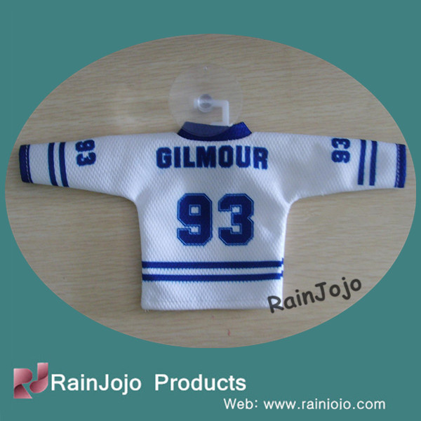 Mini Car Jersey T-Shirt Suction Cup for Soccer Fans