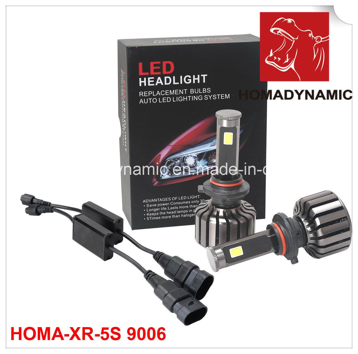 2016 Factory Direct COB Chip Car Motorcycle LED Headlight 9006