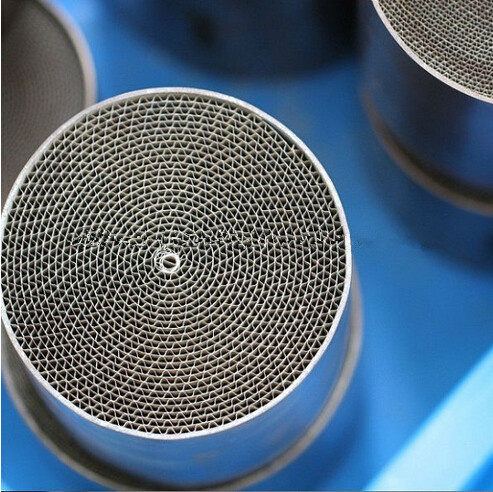 Round Metallic Substrate Catalytic Converter as Car Catalyst Carrier
