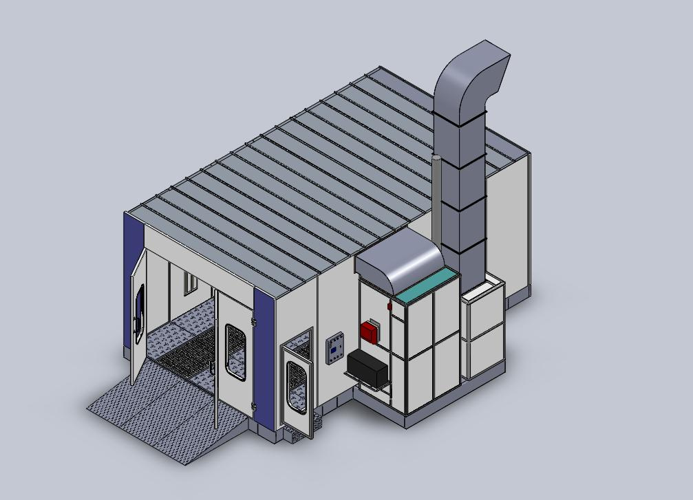 Paint Spray with Diesel Burner Chamber