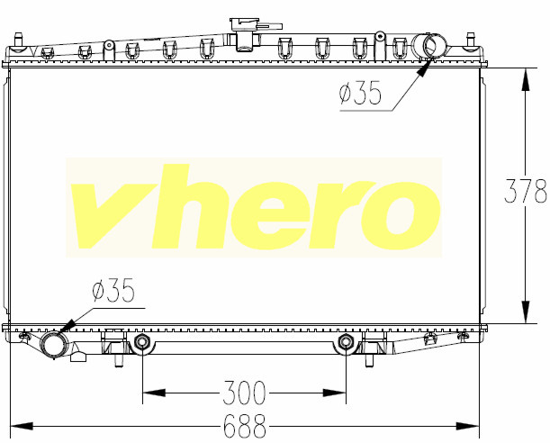 Heat Exchanger Auto Radiator for Nissan Altima 93-99, OEM: 214101e400