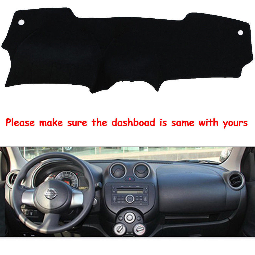 for Nissan March 2010-2015 Dashmat Dashboard Mat Dash Cover Car Interior Fly5d