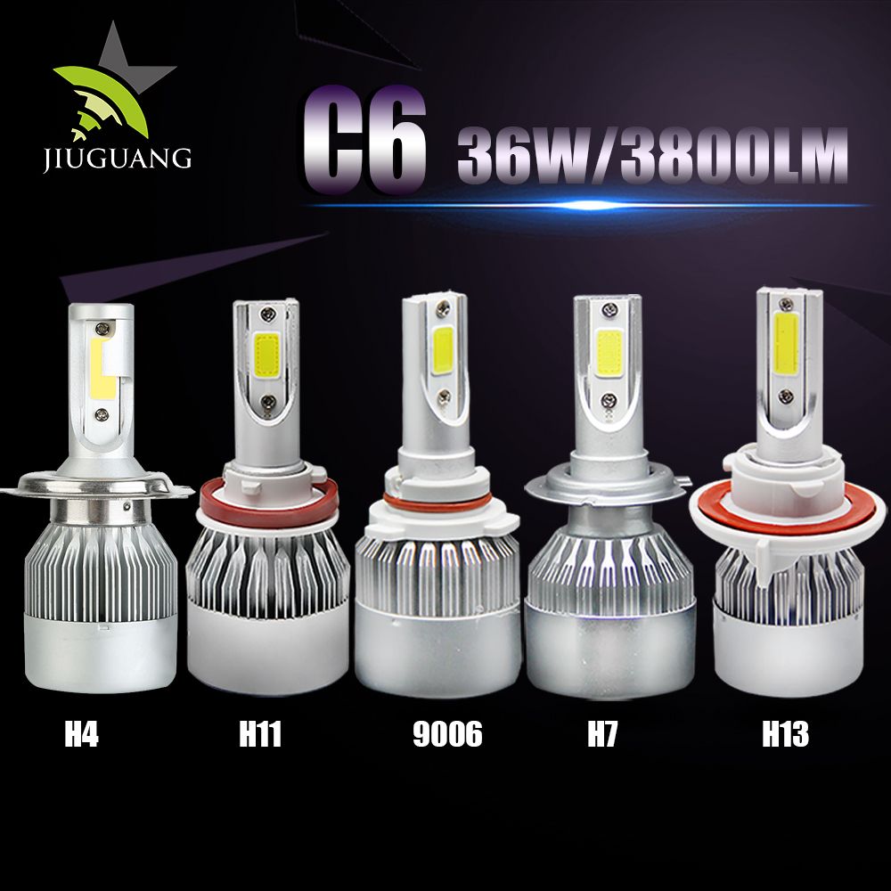 Super Bright 360 Light C6 H4 LED Car Headlight Bulb H7