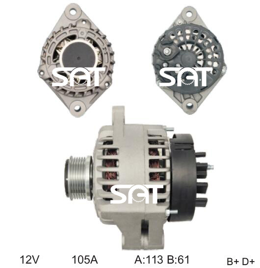 Marelli Alternator 102211-8641 Ca1884IR 23806