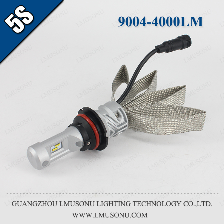 Lmusonu 5s 9004 LED Car Headlight High Low Beam 35W 4000lm Copper Belt Heat Dissipation