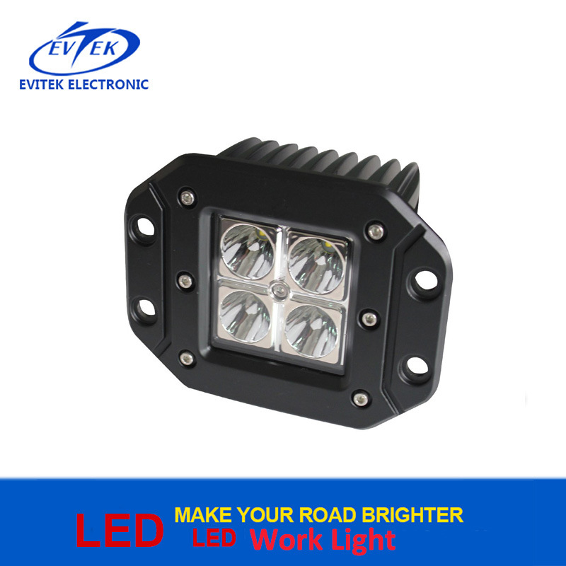off-Road Vehicle Auto Part Ce RoHS IP67 12V Waterproof 3 Inch 12W Spot Flood Beam LED Work Headlight