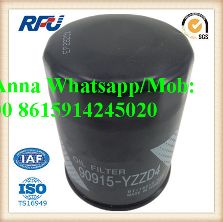 90915-Yzzd4 High Quality Auto Oil Filter for Toyota (90915-YZZD4)