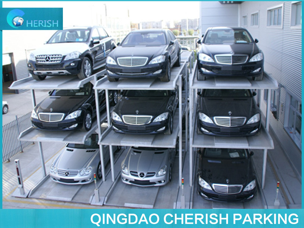 3 Level Stacker Pit Parking System Car Lift