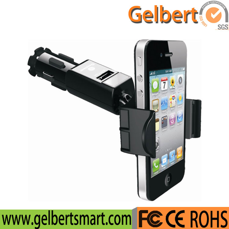 Cigarette Lighter Universal USB Charger Holder Car Mount