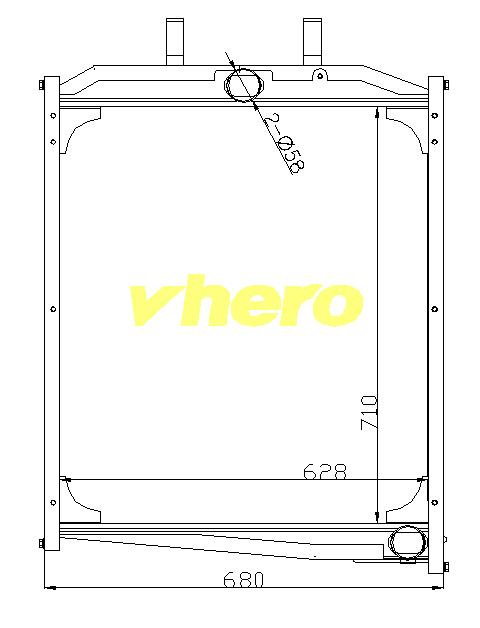 All Aluminum High Quality Auto Radiator for Beiben Heavy-Duty Truck 506 500 0601