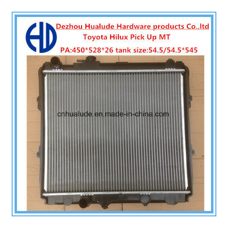 Automotive Aluminum Car Radiator for Hilux Pick up