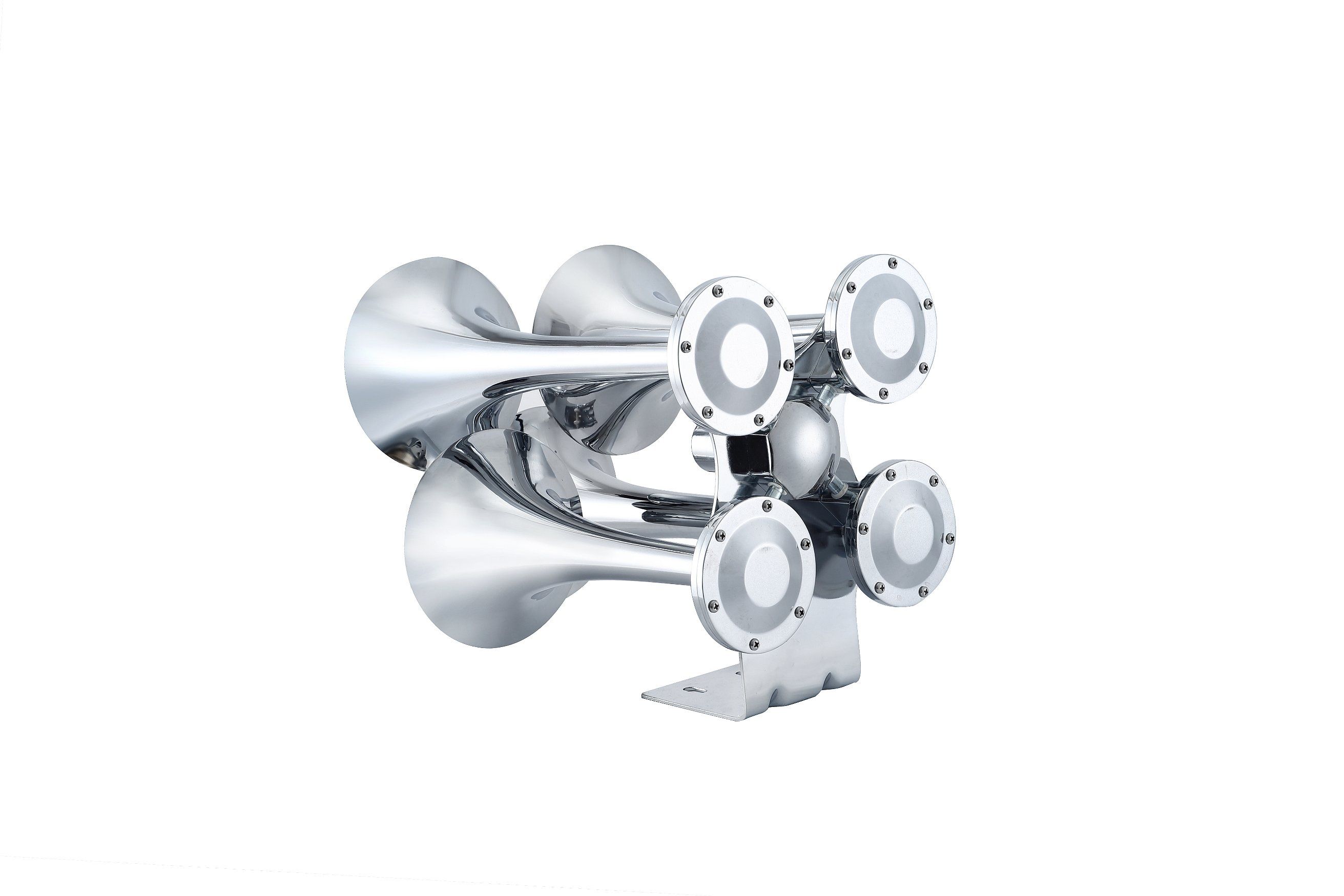 Loud Silver 4-Way Air Horn 12V