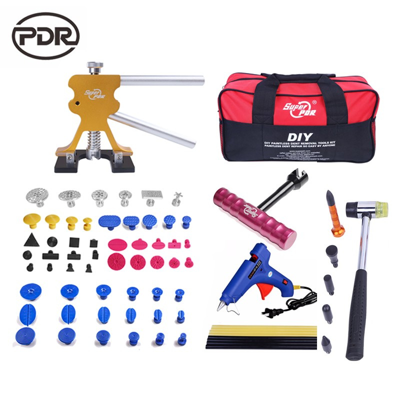 Super Pdr Tools Auto Repair Tool Dent Repair Kit Car Body Repair Kit with Tool Bag