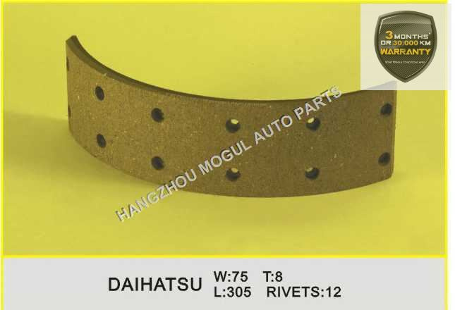 Premium Quality Brake Lining for Japanese Truck (DAIHATSU-75)