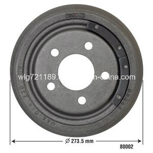 Car Brake Drum 80002 for Gmc