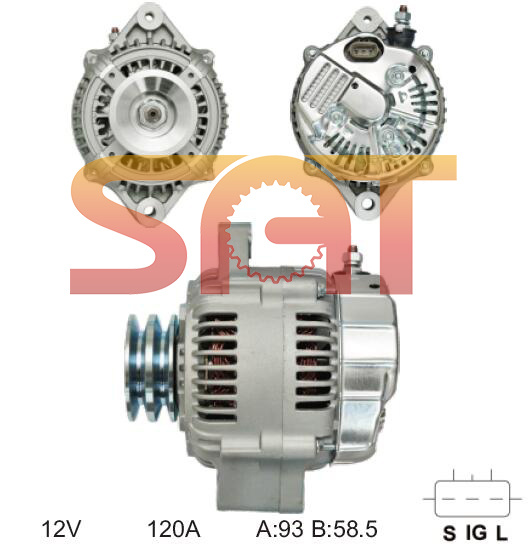 Nippondenso Alternator Jfz19jy906A