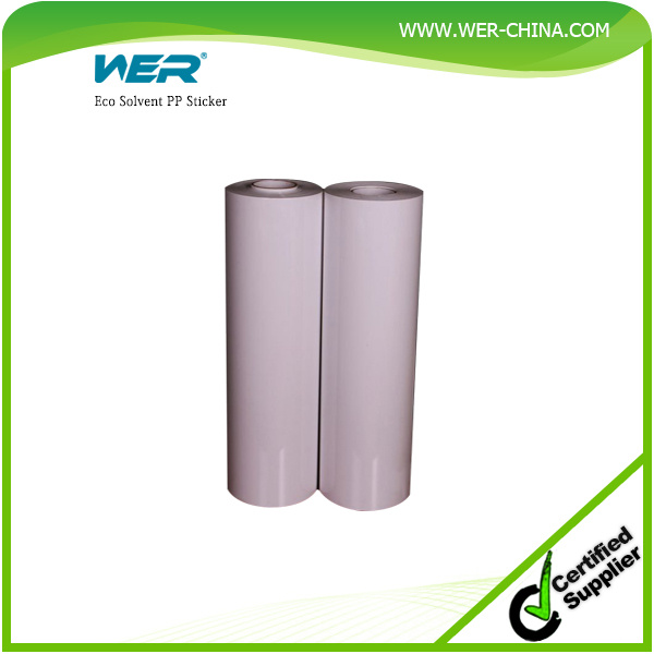 Best Selling Eco Solvent PP Sticker for Advertising Board