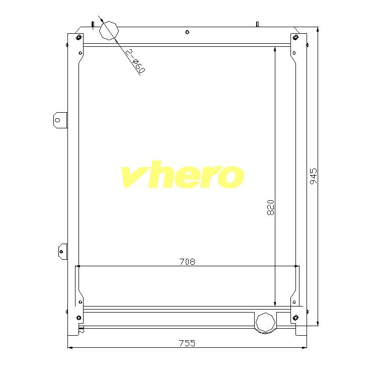 High Quality Cooler Auto Radiator for Truck Dz95259532213