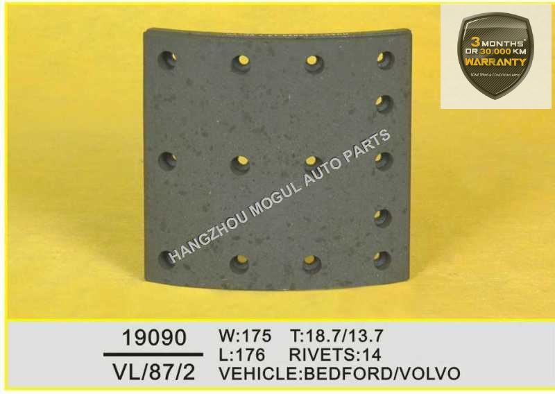Brake Lining for Heavy Duty Truck Non Asbestos (19090)