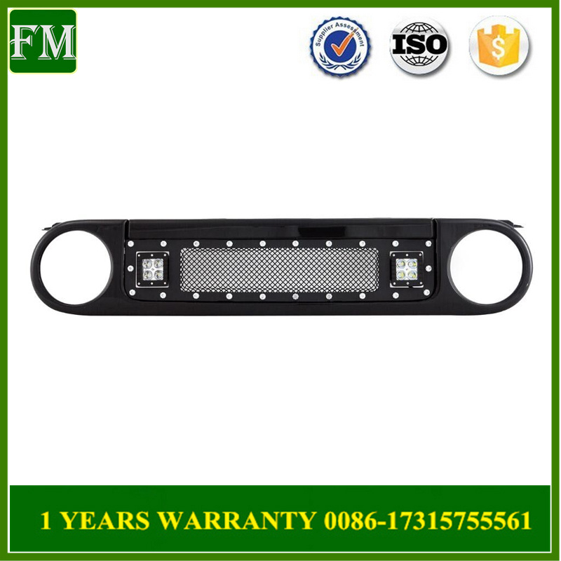 for Toyota Fj Cruiser Wire Mesh Packaged Grille with LED Lights