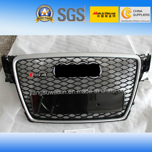 Front Auto Grille Bumper (Chromed Logo) for Audi RS4 2008-2011