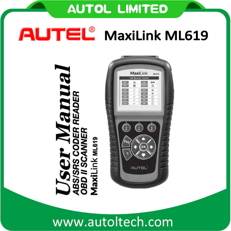 New Arrival Autel Ml619 Autolink OBD2 Code Reader SRS ABS Airbag Engine Diagnostic Tool Autel Maxilink Ml619 Best Price