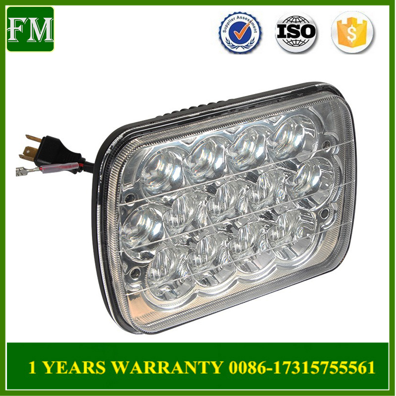 4D Lens LED Headlamp 7X6 LED Headlight for Jeep