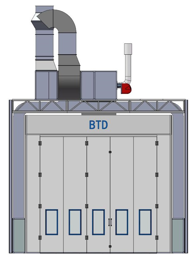 Btd Truck Paint Booth for Sale Spraying Booth