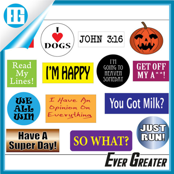 Wholesale Transparent Vinyl PVC Sticker and Decals