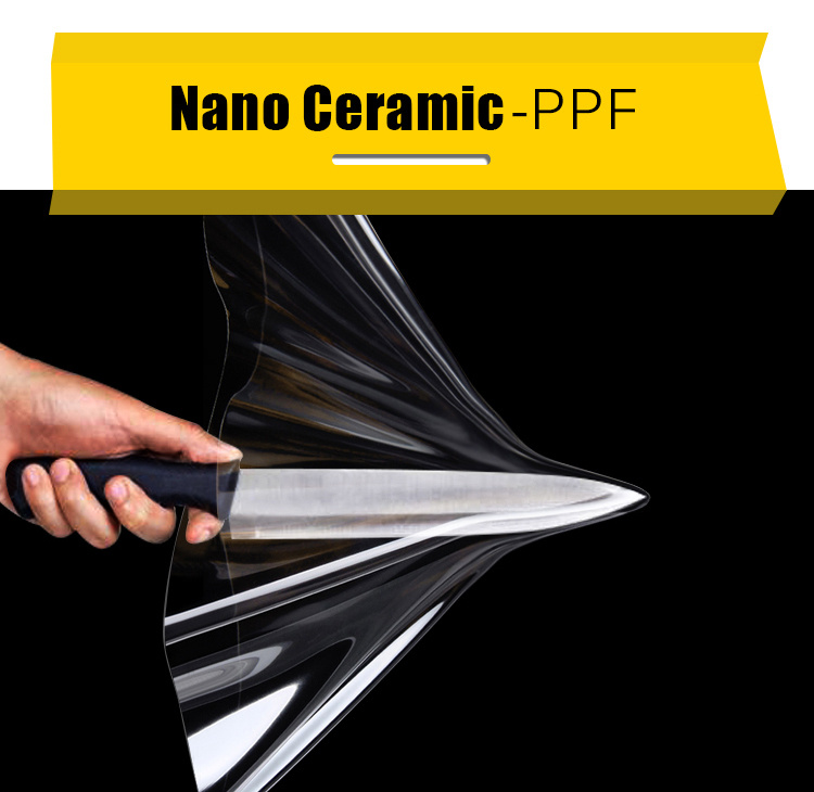 Glossy White Clear Bra Car TPU Paint Protection Film