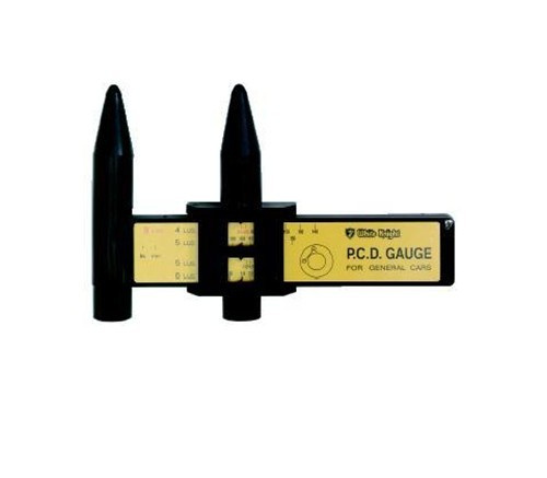 Wheel Rim Bolt Pattern Sliding Measuring Tool Gauge 4 5 6 8 Lug PCD Ruler