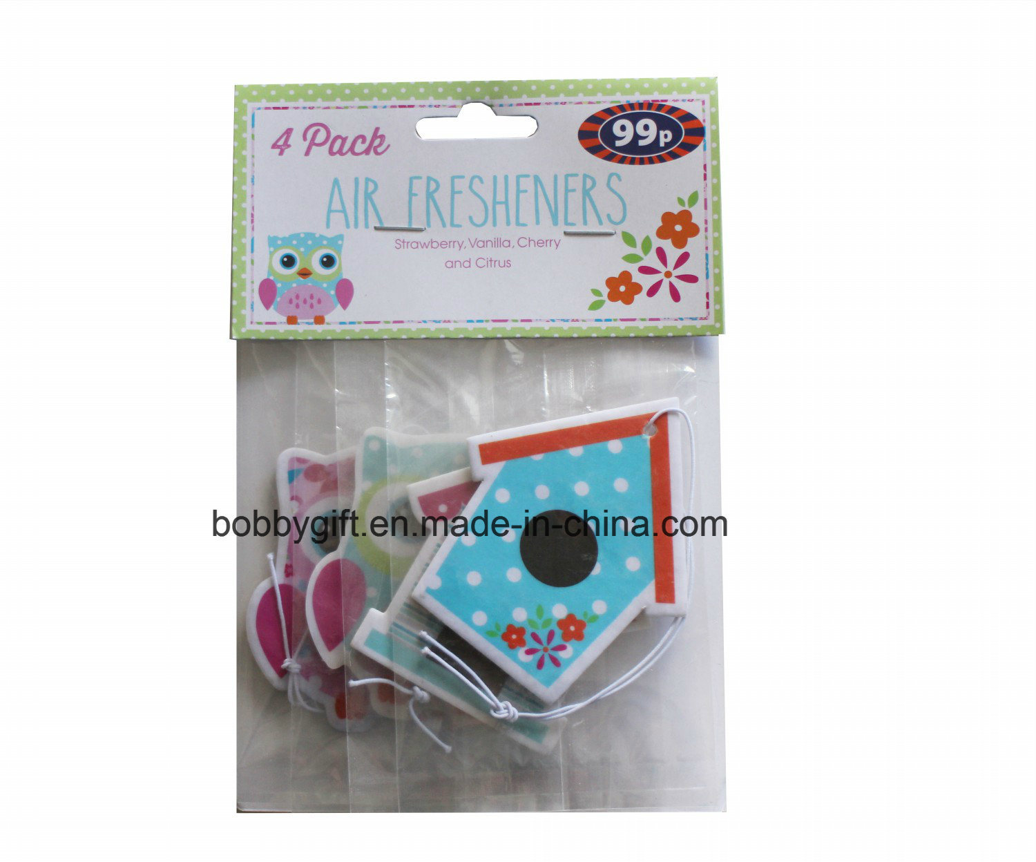 Hanging Paper Car Air Freshener for Promotional Gifts