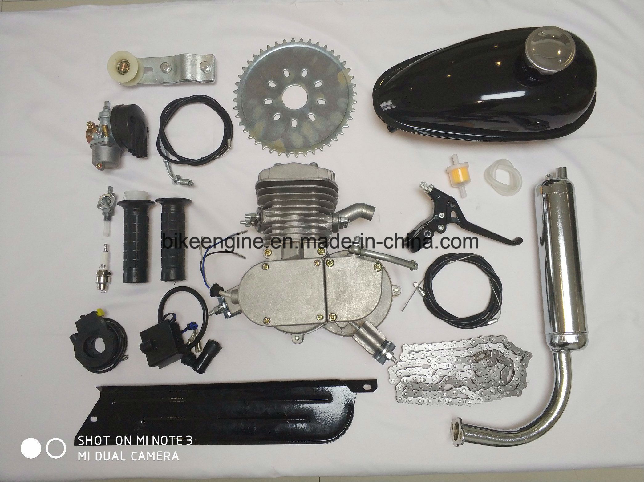 Sliver Color Angle Fire 2 Stroke 80cc Kit
