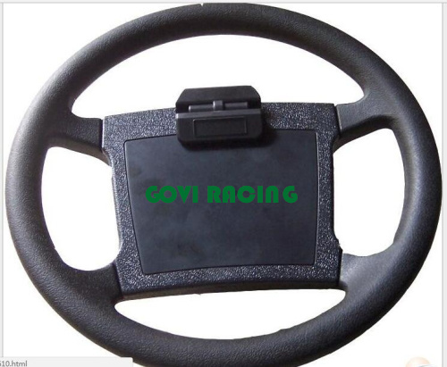 Black 350mm Car Steering Wheel PU for Golf Carts Only